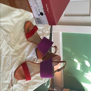 Salvatore Ferragamo Elba suede sandal